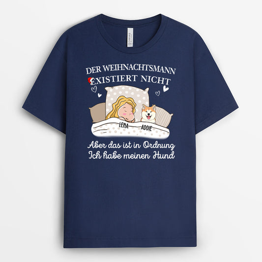 0103A010CGE2 personalisierte T Shirt geschenke hunde hundeliebhaber schlafen