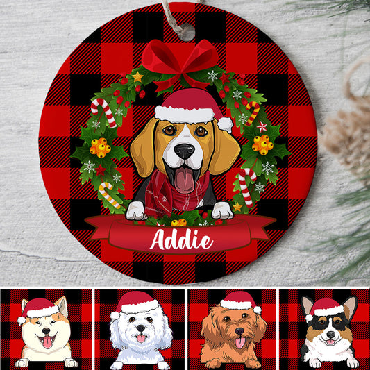 0107O040CGE1 personalisierte Ornament geschenke hunde hundeliebhaber weihnachtskugel