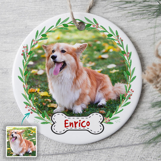 0111O040CGE1 personalisierte Ornament geschenke hunde hundeliebhaber weihnachtskugel