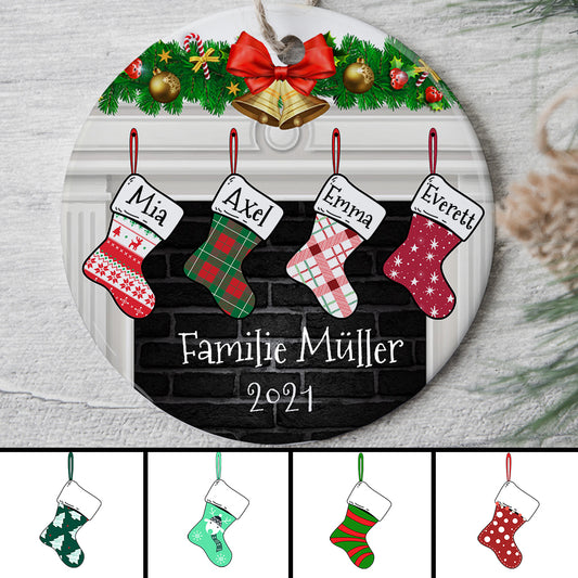0113O000IGE3 personalisierte Ornament aufmerksamkeiten weihnachtsstrumpfe familie weihnachtskugel