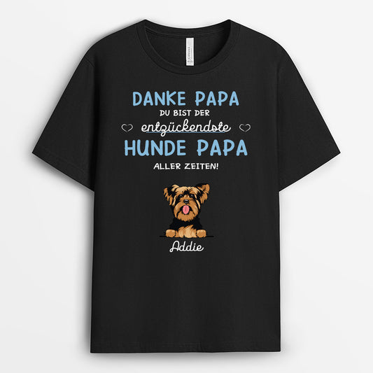 0123AGE2 Personalisierte Geschenke T Shirt Hunde Hundebesitzer