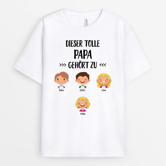 0141AGE1 personalisierte T Shirt geschenke kinder opa papa
