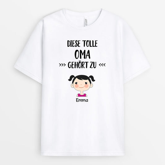 0141AGE2 personalisierte T Shirt geschenke kinder oma mama