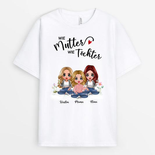 0164AGE1 personalisierte T Shirt geschenke familie oma mama kinder