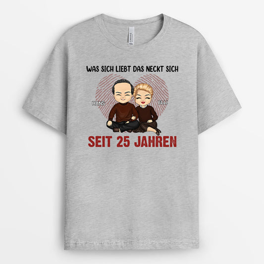 0177Age1 Personalisierte Geschenke T Shirt Freund Freundin Paare Parchen