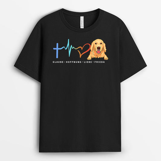 0225A150CGE1 personalisierte T Shirt geschenke hunde hundeliebhaber glaube hoffnung