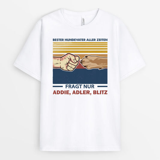 0278A100BGE1 personalisierte T Shirt geschenke fauststoss hundeliebhaber hunde