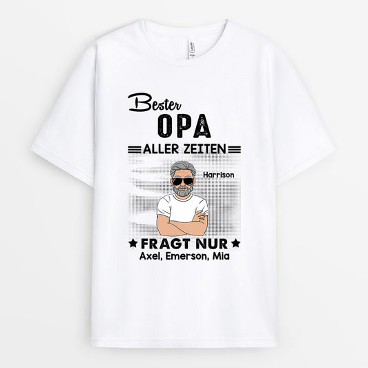 0285A160BGE2 individuelle T Shirt aufmerksamkeiten bester papa opa