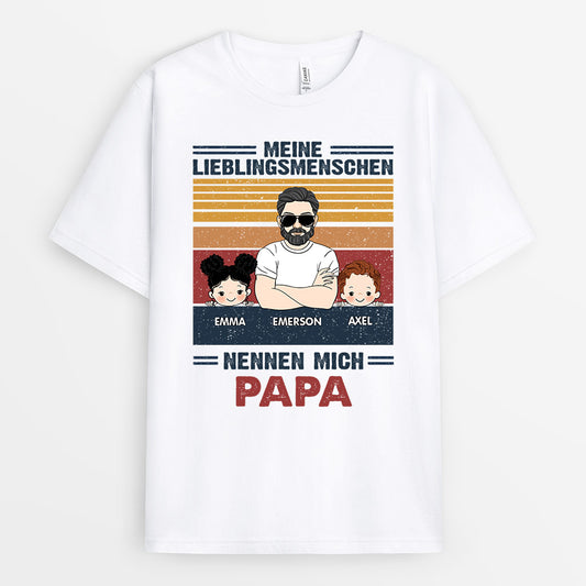 0334A248BGE1 personalisierte T Shirt geschenke kinder opa papa