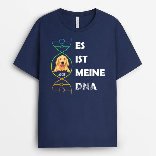 0341A207CGE1 personalisierte T Shirt geschenke hunde hundeliebhaber DNA