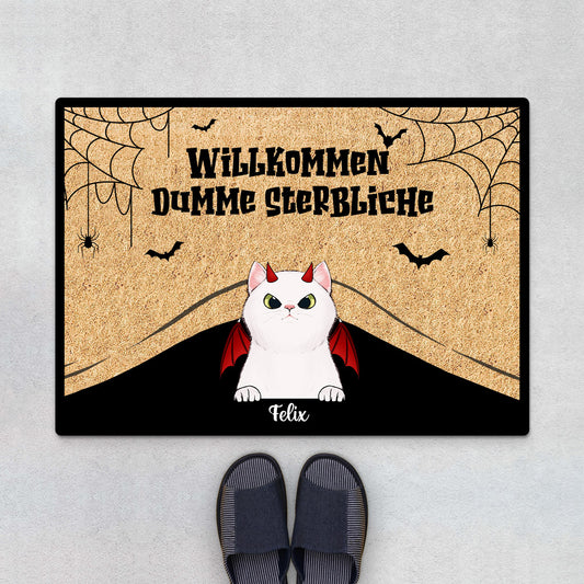 0431D588DGE1 Personalisierte Geschenke Fussmatte Geist Halloween