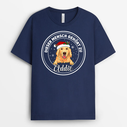 0499AGE2 Personalisierte Geschenke T Shirt Hund Hundebesitzer Hundemama
