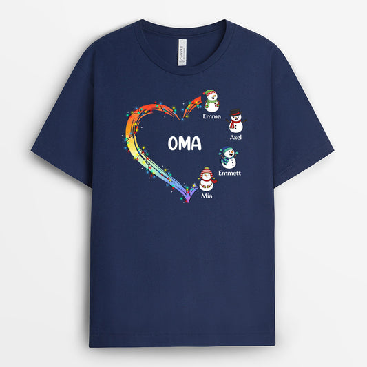0526AGE1 Personalisierte Geschenke T Shirt Weihnachten Oma Mama