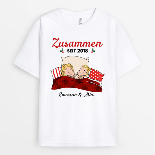 0537AGE1 Personalisierte Geschenke T Shirts Freundin Freund Mama Papa Weihnachten