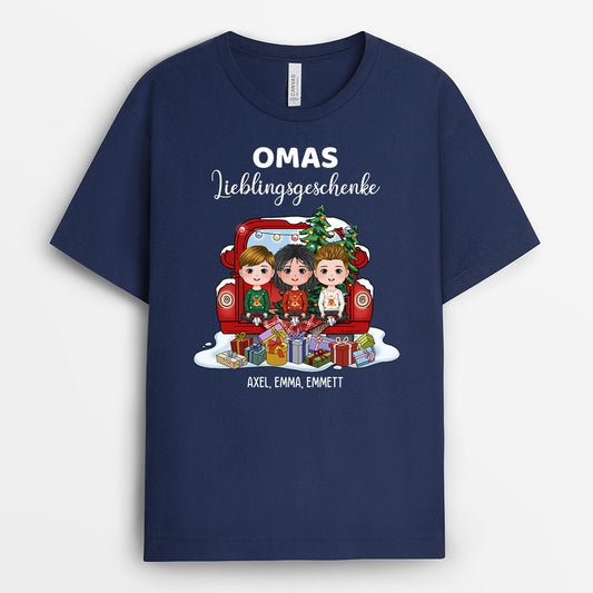 0539AGE1 Personalisierte Geschenke T Shirt Enkelkinder Oma Opa