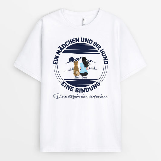 0548AGE2 Personalisierte Geschenke T Shirt Hunde Hundebesitzer Hundeliebhaber Hundemama Hundepapa