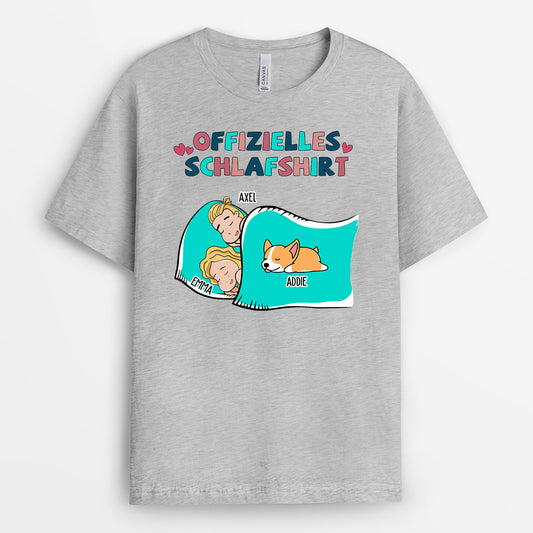 0553AGE2 Personalisierte Geschenke T Shirt Frau Mann Hunde Paare Parchen Hundebesitzer