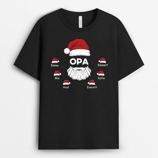 0570AGE1 Personalisierte Geschenke Kissen Weihnachtsmann Papa Opa Weihnachten