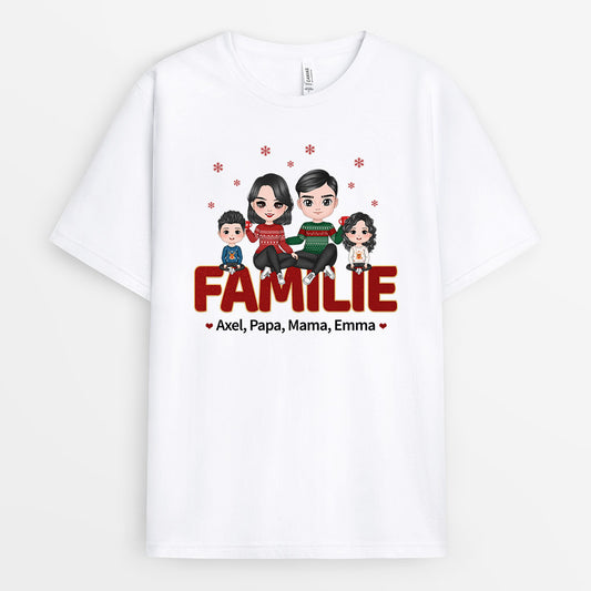 0633AGE1 Personalisierte Geschenke T shirts Mama Papa Mama Opa Familie Weihnachten