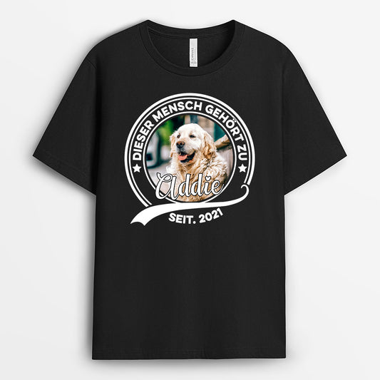 0677Age2 Personalisierte Geschenke T Shirt Hunde Hundeliebhaber Hundebesitzer