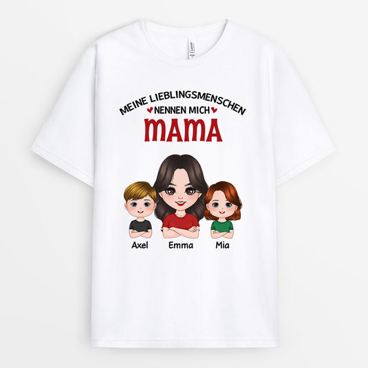 0727Age1 Personalisierte Geschenke T Shirt Kinder Mama Oma Muttertag