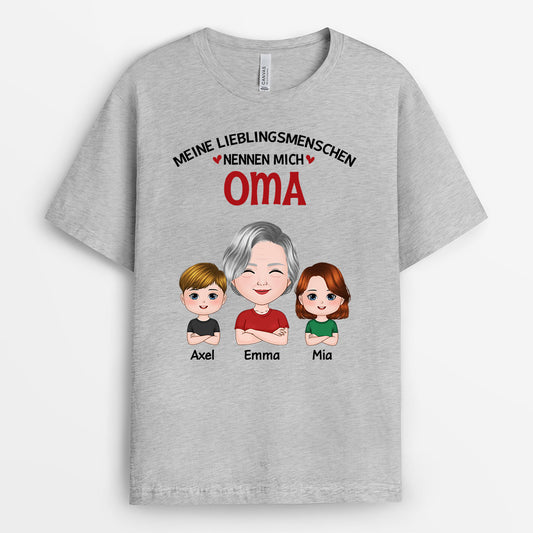 0727Age2 Personalisierte Geschenke T Shirt Kinder Mama Oma Muttertag