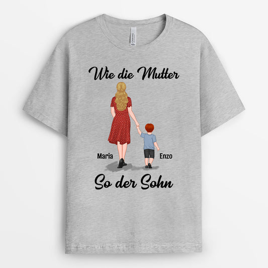 0766AGE2 Personalisierte Geschenke T Shirt Sohn Tochter Mama
