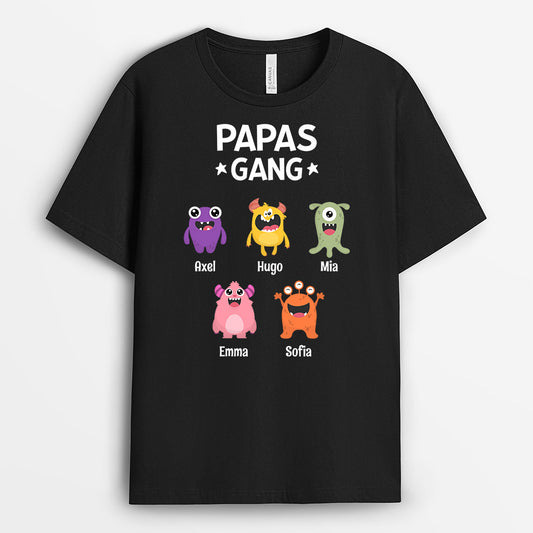 0795AGE1 Personalisierte Geschenke T Shirt Kinder Papa Opa