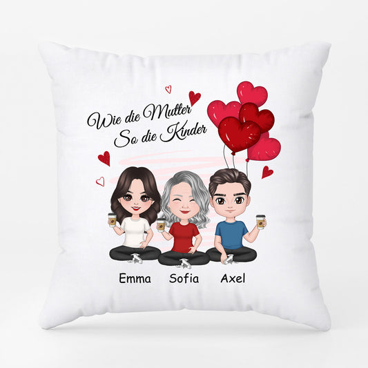 0831PGE1 Personalisierte Geschenke Kissen Kinder Mama Oma