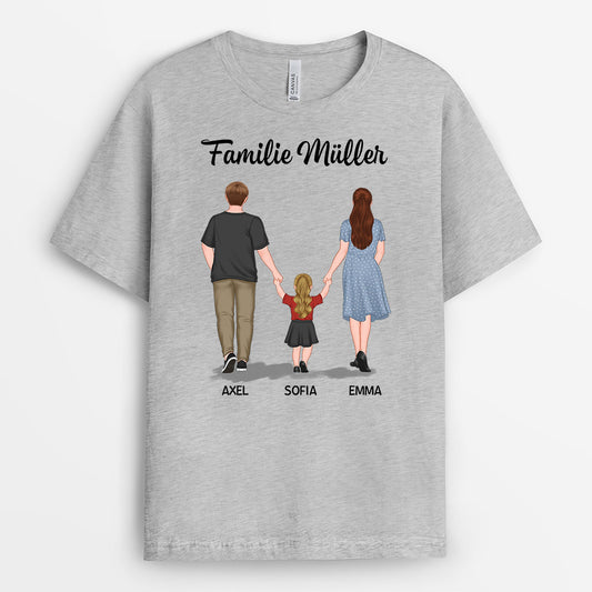 0844AGE2 Personalisierte Geschenke T Shirt Kinder Mama Papa Familie