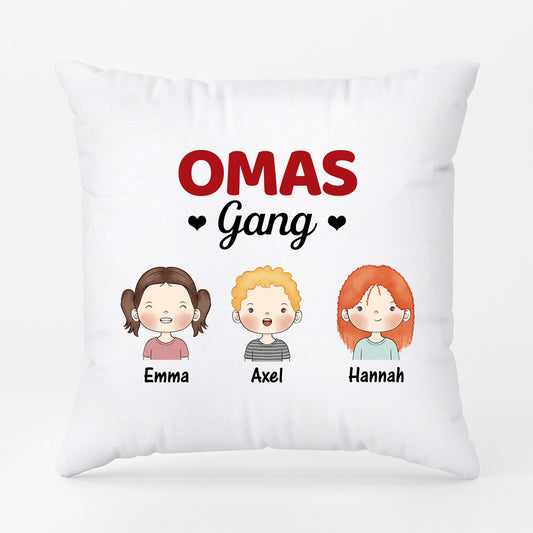 0845PGE2 Personalisierte Geschenke Kissen Kinder Enkel Mama Oma