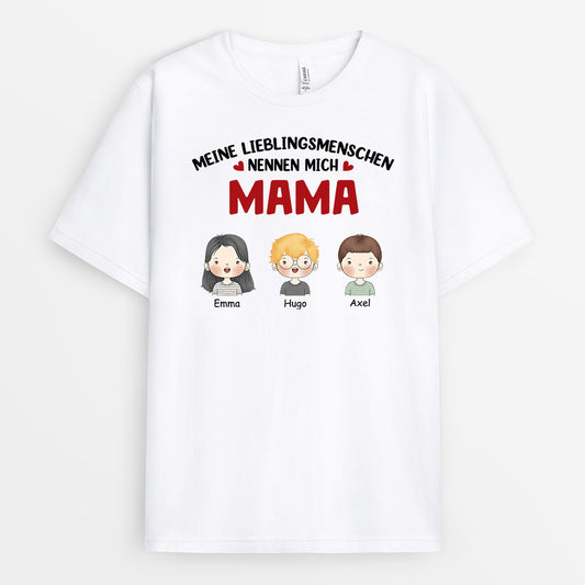 0857AGE1 Personalisierte Geschenke T Shirt Eiscreme Kinder Enkelkinder Mama Oma