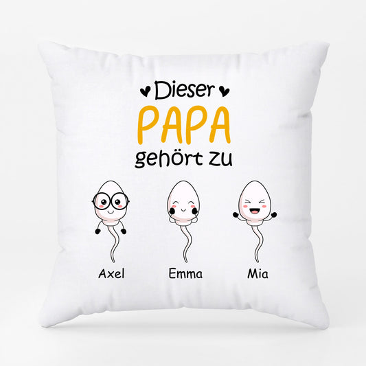 0885PGE1 Personalisierte Geschenke Kissen Kinder Enkelkinder Papa Opa