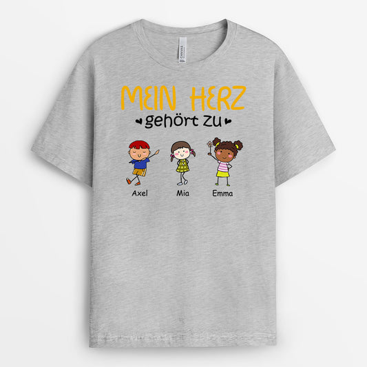 0904AGE2 Personalisierte Geschenke T Shirt Kinder Enkelkinder Mama Oma