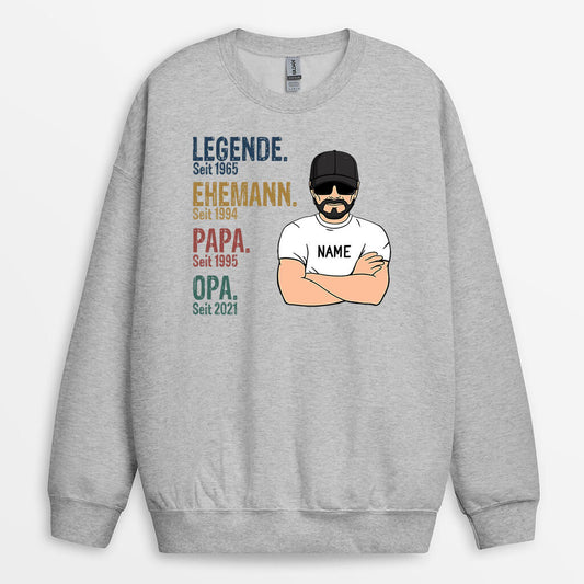 0004WGE1 personalisierte geschenke Pullover legende opa papa_30121415 9ed5 42be 9c24 5d389dfd3b72