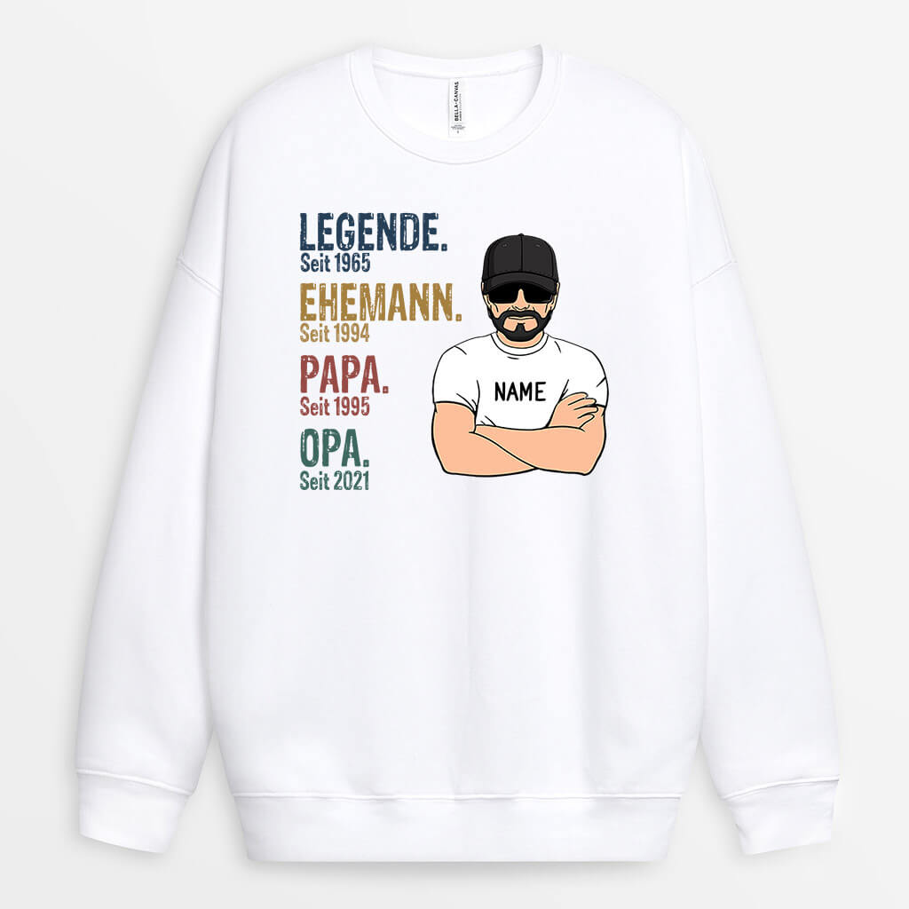 0004WGE2 personalisierte geschenke Pullover legende opa papa_97c3c0a7 3369 41e9 a441 8bb0fc594c38