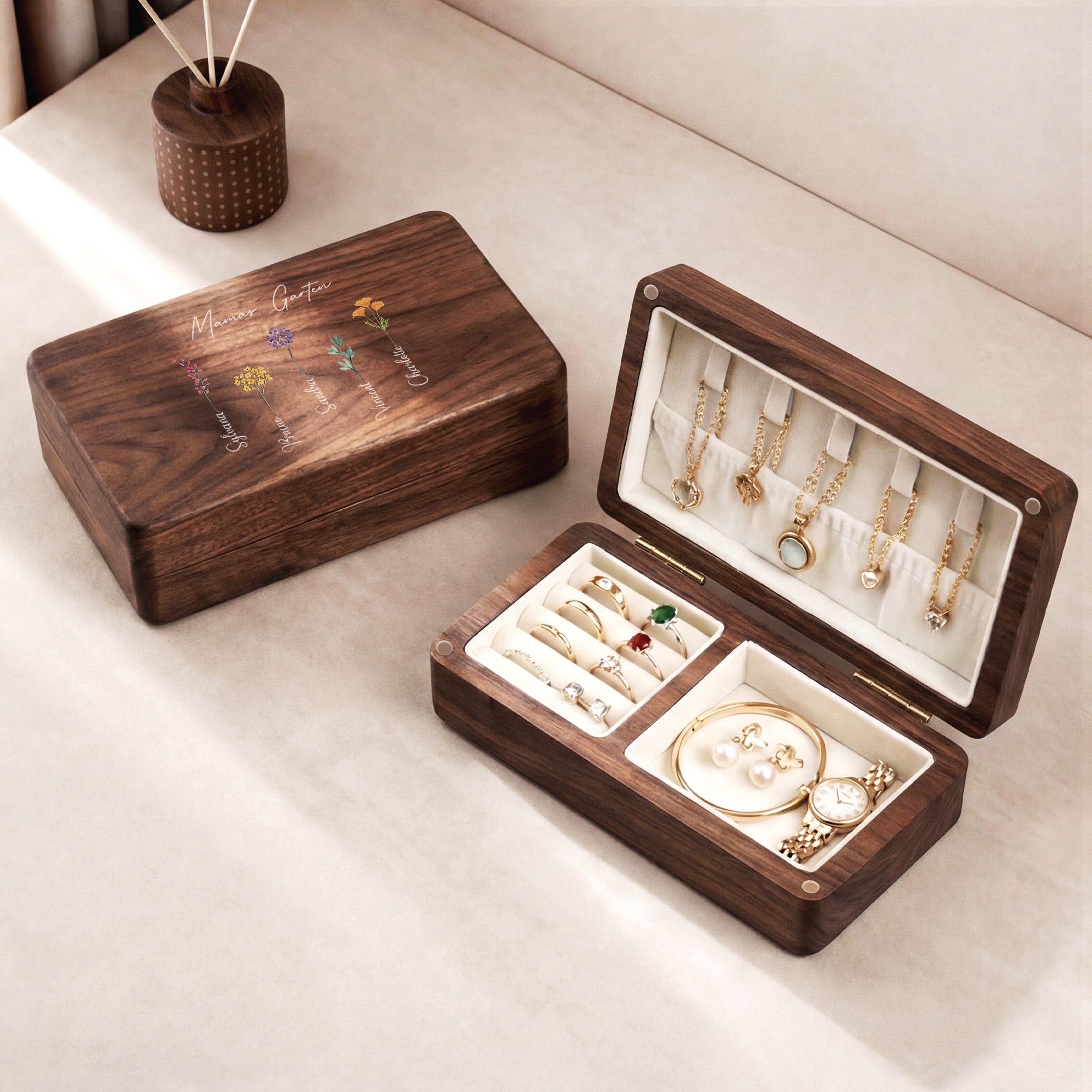 0065AGE2 mamas garten personalisiertes geschenk  schmuckkastchen holz omamama 0065ajsq5a