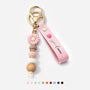 0065MGE1 name _ blume personalisiertes geschenk garten  uv druck daisy schlusselanhanger perlen oma 0065mjsp5a
