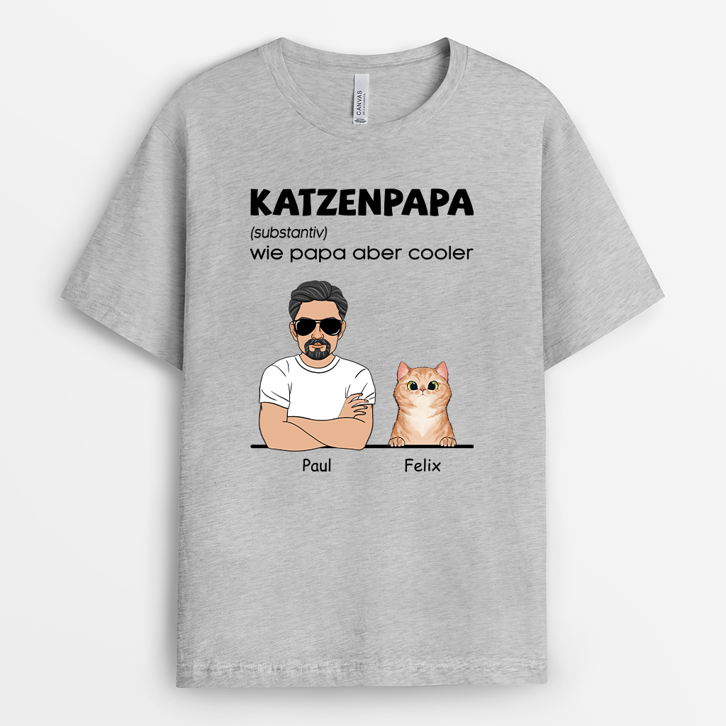 0218AGE2 definition katzenpapa weisses t shirt katze personalisiert 0218AKH8D