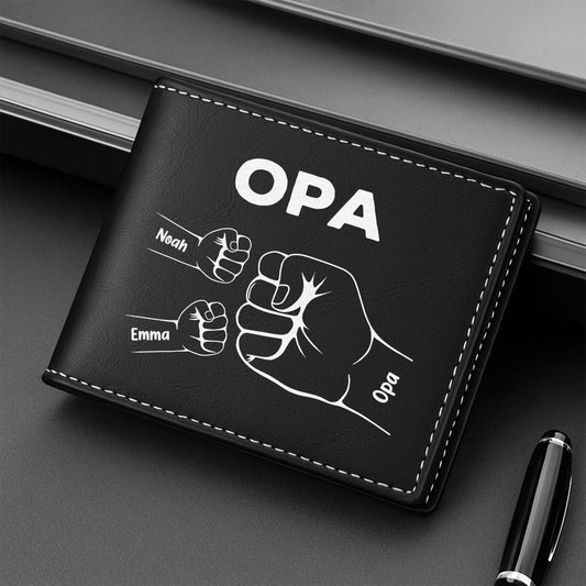 0263JGE2 papa kinder mit fausten geldborse herren personalisiert_ 0263J5L8B