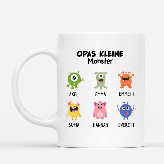 0308M268BGE1 Personalisierte Geschenke Tasse Monster Papa Opa