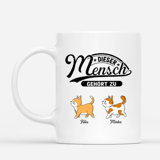 0417MGE1 Personalisierte Tasse Geschenke Katzen Katzenliebhaber