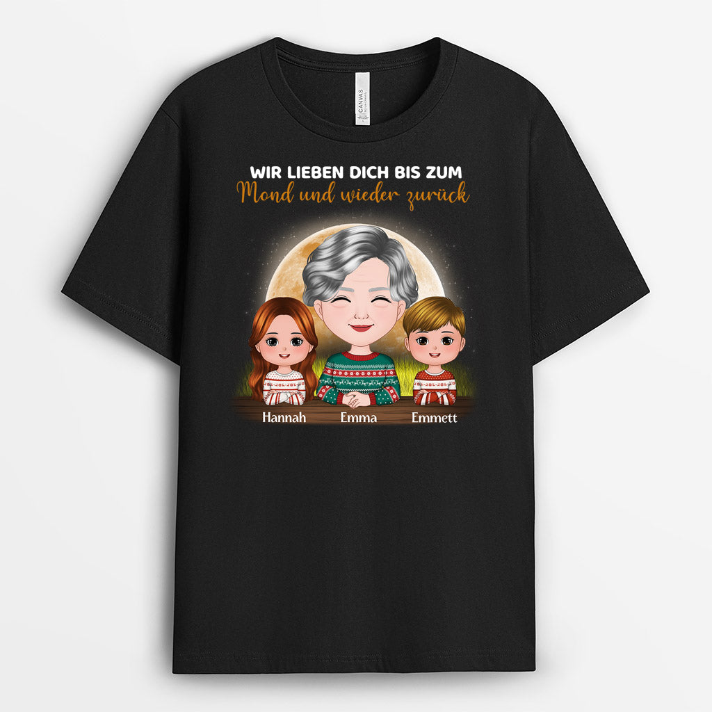 0525AGE2 Personalisierte Geschenke T Shirt Enkelkinder Oma Mama