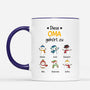 0527MGE3 Personalisierte Geschenke Tasse Weihnachten Enkelkinder Oma Mama