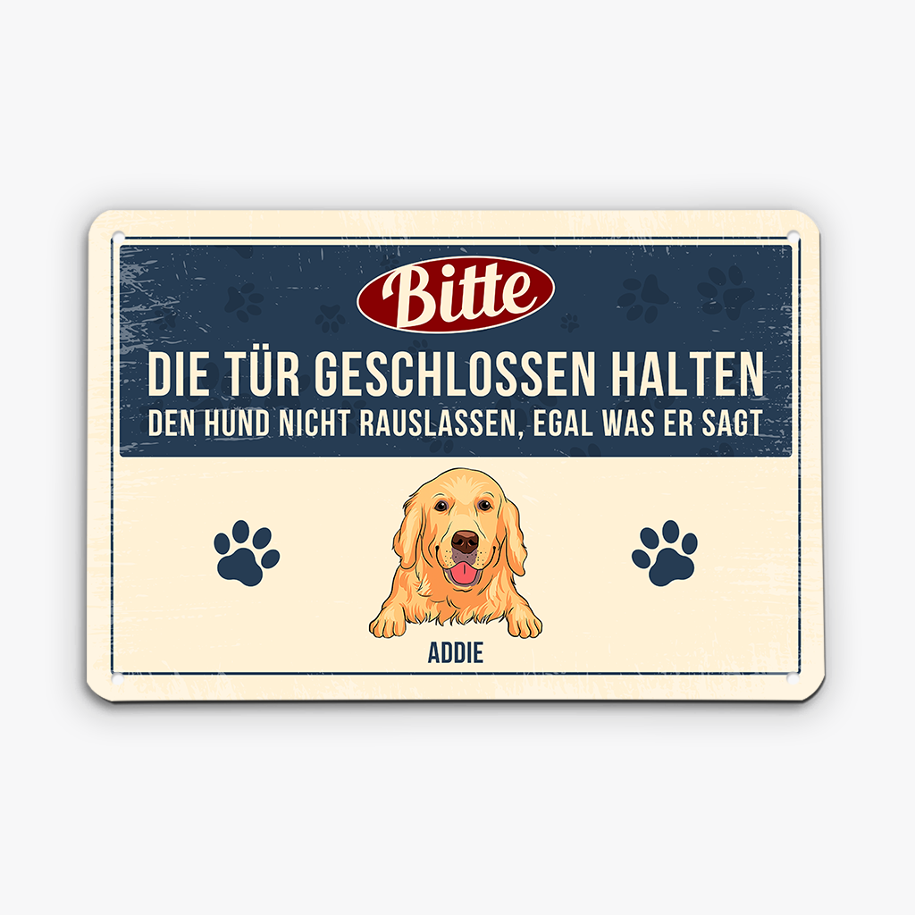 0603EGE4 Personalisierte Geschenke Turschild Hunde Hundeliebhaber Hundebesitzer