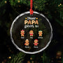 0661OGE1 dieser papa gehort zu lebkuchenmann personalisierte glas ornamente papa weihnachten 0661O8Q7B