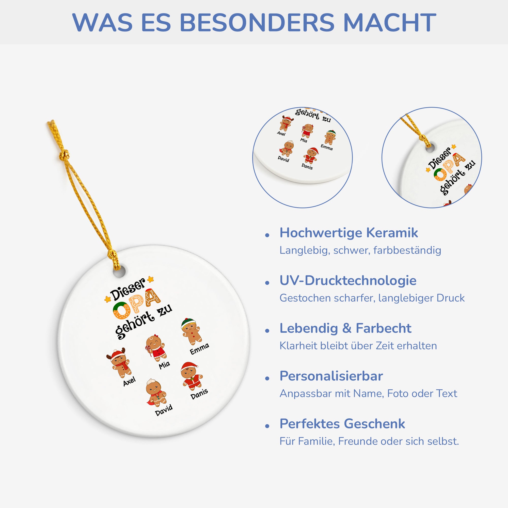 0661OGE4 dieser papa gehort zu lebkuchenmann personalisierte keramik ornamente_ papa weihnachten 0661O8Q7B