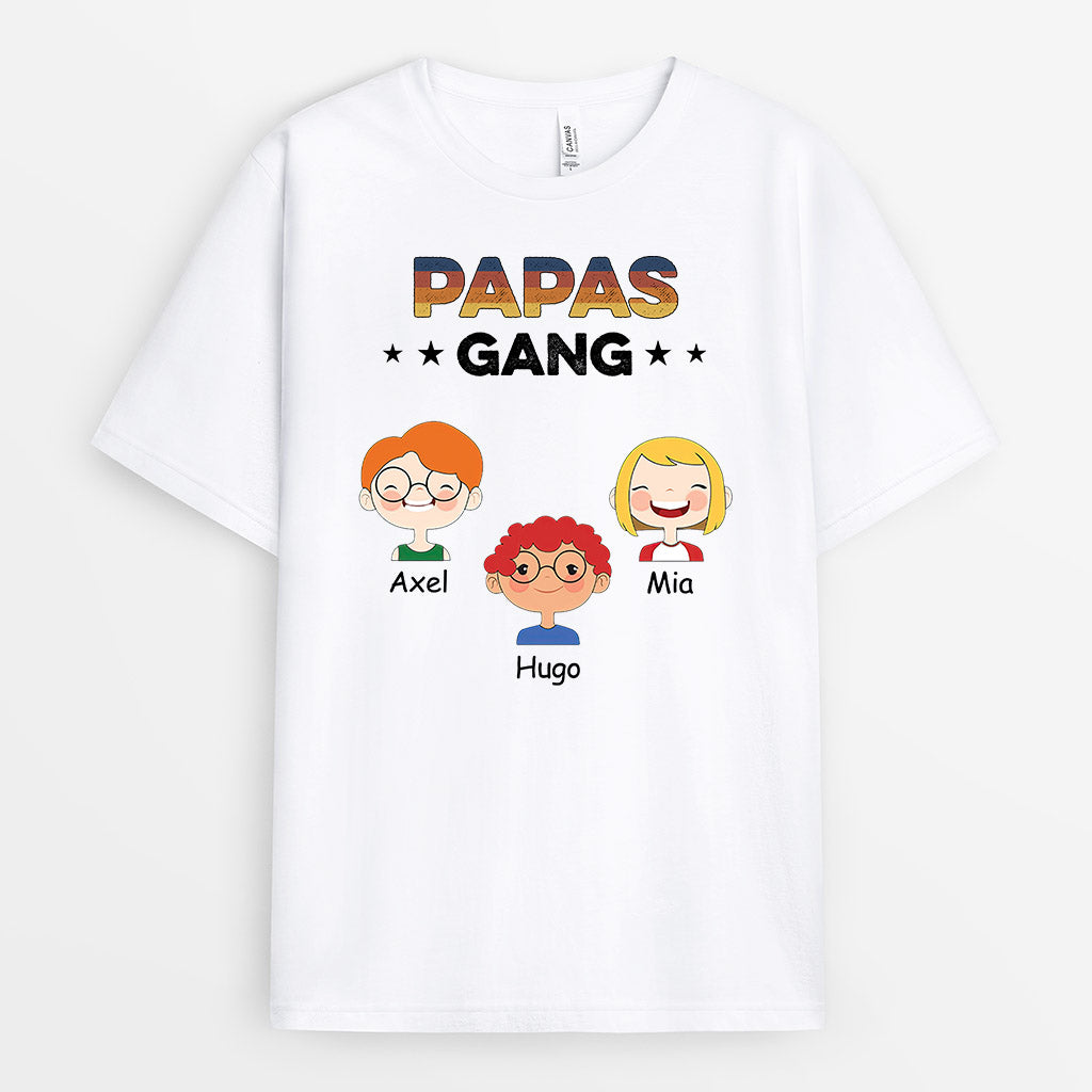 Opas Papas Gang - Personalisierte Geschenke | T-Shirt für Papa/Opa