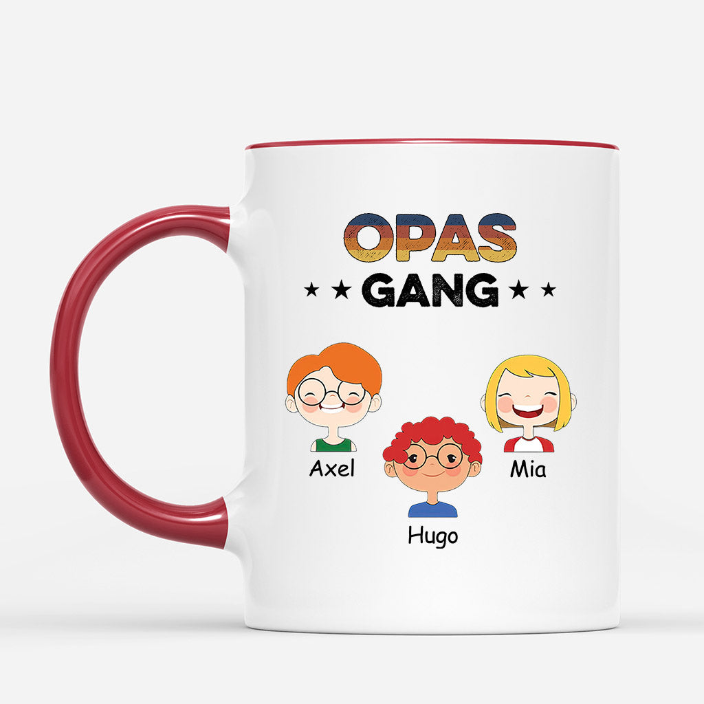 0755MGE2 Personalisierte Geschenke Tasse Kinder Papa Opa