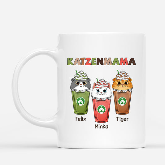 0768MGE1 Personalisierte Geschenke Tasse Katze Katzenmama Katzenbesitzer
